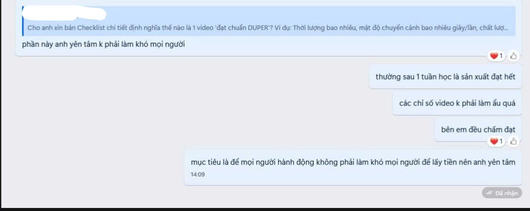 Q&A: định nghĩa thế nào là video đạt chuẩn DUPER