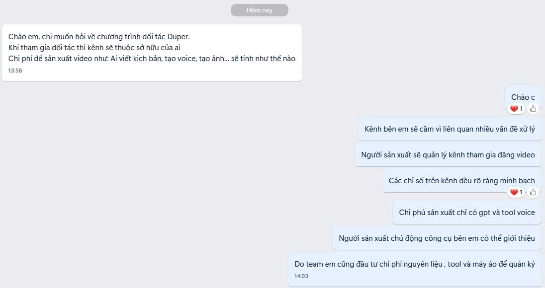 Q&A: kênh thuộc sở hữu ai, chi phí sản xuất